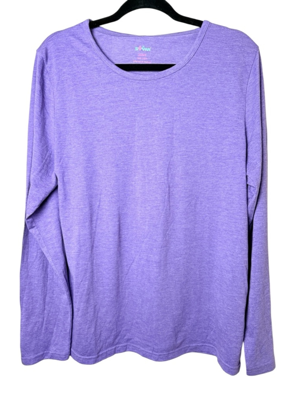 SIVVAN XL Everyday Long Sleeve Crewneck Tee - Lavender Purple